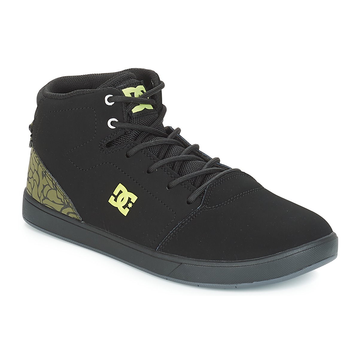 Cipők Gyerek Magas szárú edzőcipők DC Shoes CRISIS HIGH SE B SHOE BK9 Fekete  / Zöld