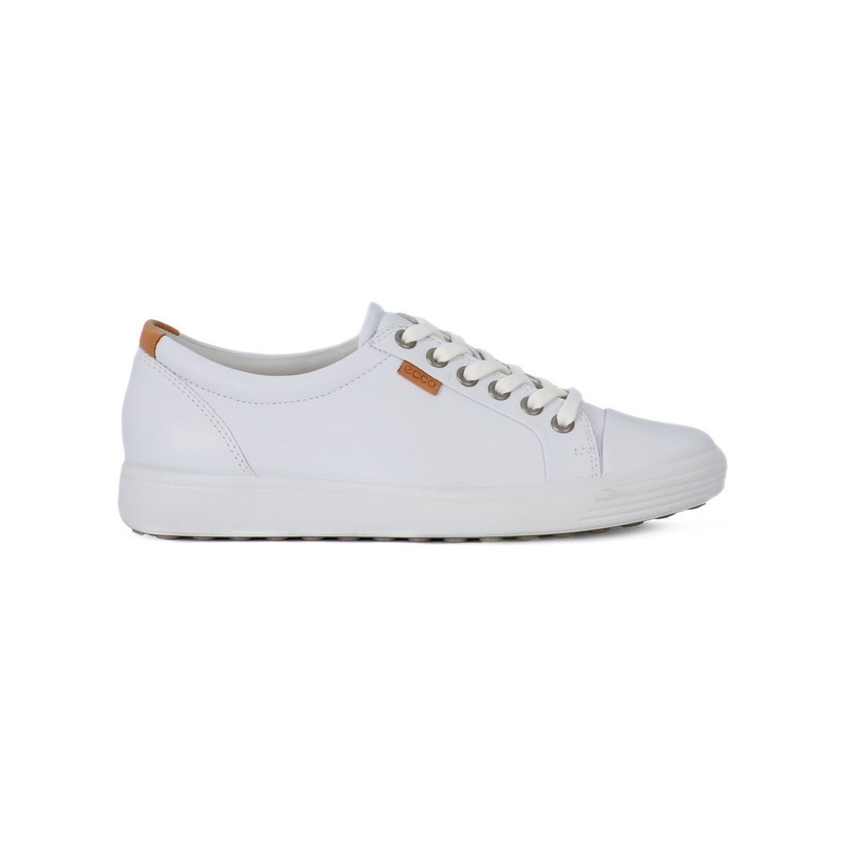 Cipők Női Rövid szárú edzőcipők Ecco Soft 7 Fehér