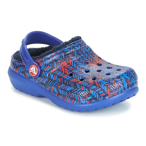 Cipők Gyerek Klumpák Crocs CLASSIC LINED GRAPHIC CLOG K Kék