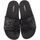 Cipők Női Lábujjközös papucsok Thewhitebrand GLITTER BLACK Fekete 