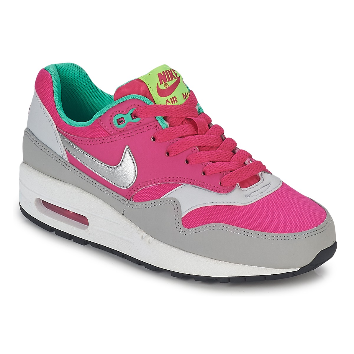 Cipők Lány Rövid szárú edzőcipők Nike AIR MAX 1 ENFANT Szürke / Rózsaszín